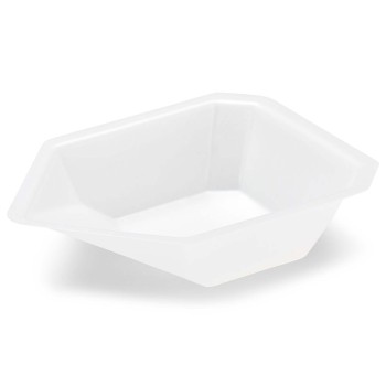 WEIGHING VESSEL,FLAT BOTTOM,ANTISTATIC,PS,WHITE,25ML,250/BX