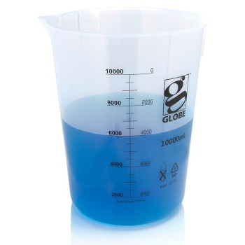 BEAKER,10,000ML,DIAMOND ESSENTIALS,LOW FORM,PP,GRIFFIN STYLE,PRINTED GRADUATIONS,EACH