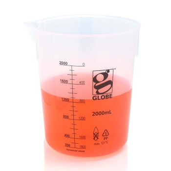 BEAKER,2000ML,DIAMOND ESSENTIALS,LOW FORM,PP,GRIFFIN STYLE,PRINTED GRADUATIONS,EACH