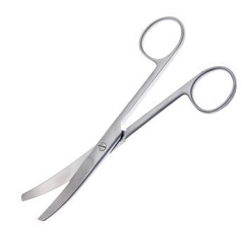 SCISSORS,OR,4.5IN,BLUNT/BLUNT/CURVED,SATIN,ECONOMY,EACH
