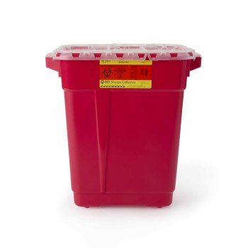CONTAINER, SHARPS RED 9GL HNGDLID,8/CS