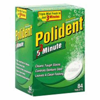 CLEANSER, POLIDENT TAB,84/BX