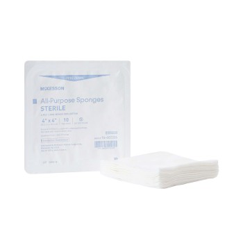 SPONGE,UNIV STR 4X4 4PLY LF,10/TRAY, Wound Care: shopmedvet.com