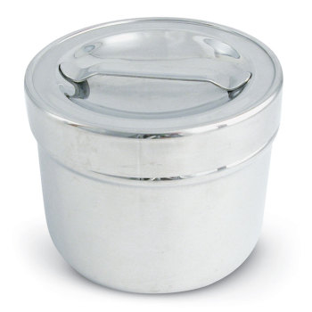 STAINLESS STEEL DRESSING JAR, 1/2 QT. W/COVER