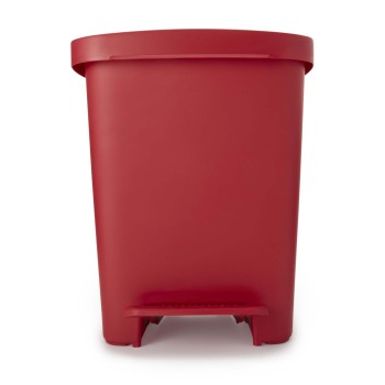 WASTECAN,STEP-ON RECTNGL PLASRED 32QT,EACH