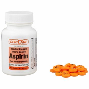 ASPIRIN,TAB ENTERIC 325MG,100/BT