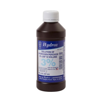 HYDROGEN PEROXIDE,3% 8OZ,12/CS
