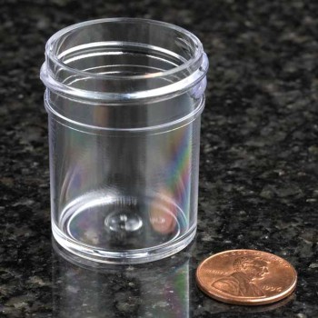 JAR,WIDE MOUTH,15ML (1/2OZ),PS,33MM OPENING,1 X 1 7/16",2024/CS