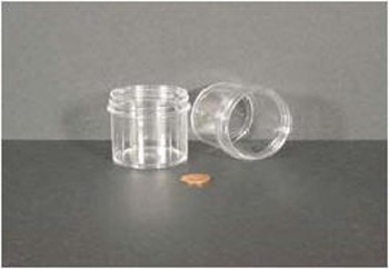 JAR,WIDE MOUTH,90ML (3OZ),PS,58MM OPENING,1 15/16 X 2",432/CS