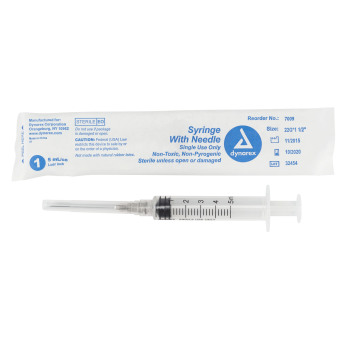 SYRINGE,NEEDLE,LL,5ML,22GX1.5IN,400/CS, Syringes & Needles: shopmedvet.com