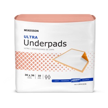 UNDERPAD,HEAVY ABSRB 30X36,10/BAG