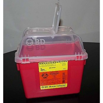 CONTAINER, SHARPS RED 8QT OPN TOP,24/CS