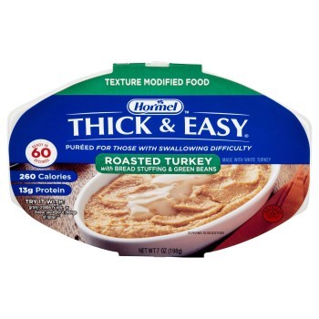 THICK&EASY,PUREE TURKEY W/STUFFING/GRN BEANS,7/CS