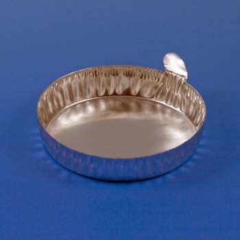 ALUMINUM WEIGH DISH,76MM,2.0G (80ML),CRIMPED SIDE WITH TAB,100/BX