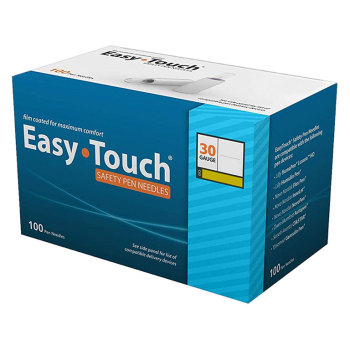 NEEDLES,PEN,SAFETY,EASYTOUCH,30GX5/16IN,100/BOX