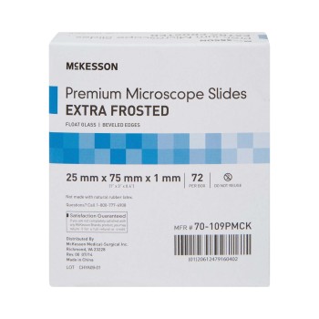 SLIDE,EXTRA-FROSTED PREMIUM 25X75X1MM,72/BX
