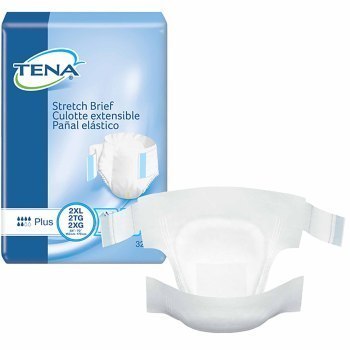 BRIEF,TENA STRETCH,2X-LARGE,DISPOSABLE,32/PK