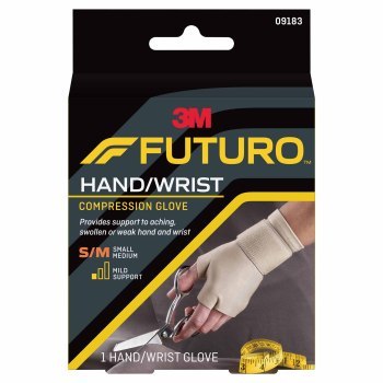 HAND/WRIST GLOVE,FUTURO SM/MED 1.5X3.75X5.125,12/CS