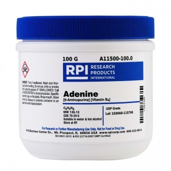 Adenine [6-Aminopurine] [Vitamin B4] USP,100 G