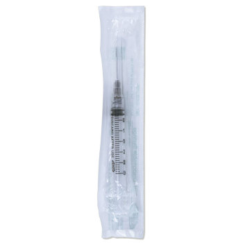 American Health Service AHS Luer Lock Syringe & Needle Combo, 3ml, 22g x 1 Regular Wall, Hypodermic, 1 Each AH03L2225