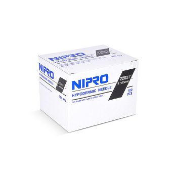 NEEDLE, 22G X 1", NIPRO, HYPODERMIC, 100/BOX