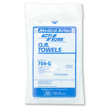 TOWEL,O.R. STERILE,COTTON,4/PACK