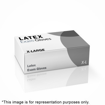 GLOVE,LATEX EXAM,P/F,XL,100/BX