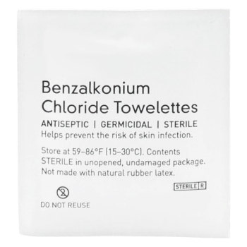 TOWELETTE,ANTISEPTIC,BENZ-CH,100/BX