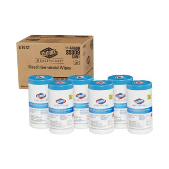 WIPES,GERMICIDAL,CLOROX,6 CANISTERS/CASE