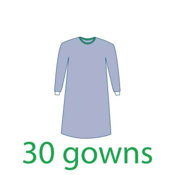 GOWN,SURGICAL,STERILE W/TOWEL,X-LARGE,30/CASE