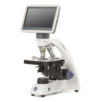BIOBLUE MICROSCOPE W/7 INCH LCD SCREEN,SMP 4/10/S40 OBJECTIVES W/MECH. STAGE,EACH