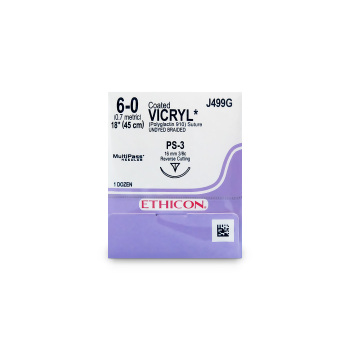 SUTURE,VICRYL,6-0,PS-3,18",UNDYED,12/BX