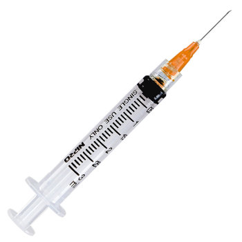 Nipro Syringe & Needle, 3mL, Luer Lock, 25G X 1 1/2in. , Hypodermic, 1  each, JD+03L2538