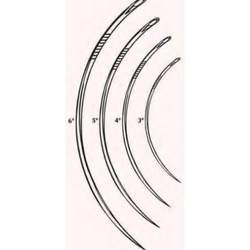 NEEDLE,HEAVY DUTY SUTURE,3/8 CURVED,#4