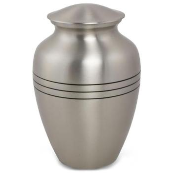 Urn,Classic Pewter urn-medium