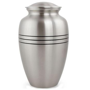 Urn,Classic Pewter urn-large
