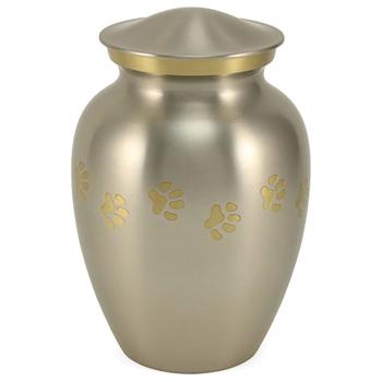 URN,CLASSIC,PAWPRINT,PEWTER,SMALL