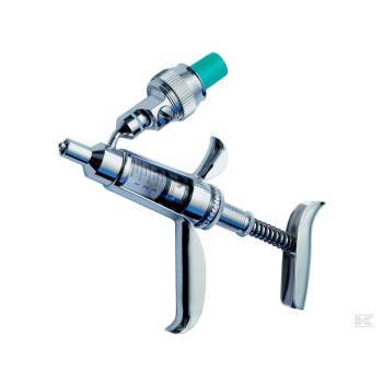 Syringe, ferromatic, compression spring