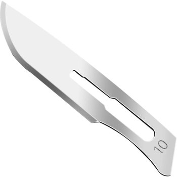 Stainless Steel Scalpel Blades, #10, 100-pk