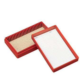 Tray, microscope slide box, 25-place