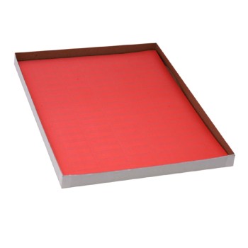 LABELSHEETS,CRYO,33X13MM,FOR1.5-2MLTUBES,20 SHEETS,85 LABELS PER SHEET,RED,1700/BX