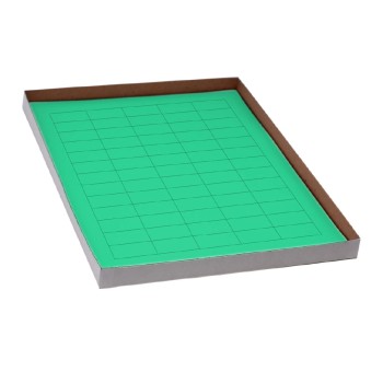 LABELSHEETS,CRYO,38X19MM,FOR GENERAL USE,20 SHEETS,60 LABELS PER SHEET,GREEN,1200/BX