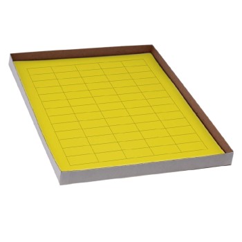LABELSHEETS,CRYO,38X19MM,FOR GENERAL USE,20 SHEETS,60 LABELS PER SHEET,YELLOW,1200/BX
