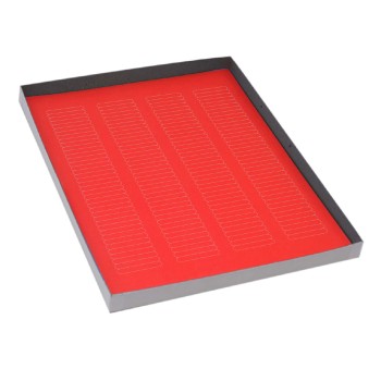 LABEL SHEETS,CRYO,38X6MM,FOR MICROPLATES,20 SHEETS,156 LABELS PER SHEET,RED,3120/BX