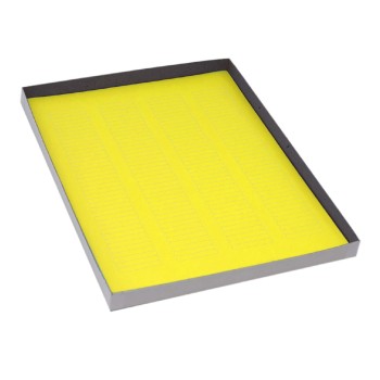 LABEL SHEETS,CRYO,38X6MM,FOR MICROPLATES,20 SHEETS,156 LABELS PER SHEET,YELLOW,3120/BX