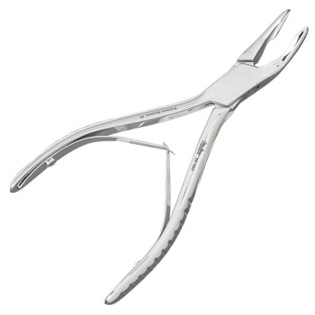 RONGEUR,ORAL SURGERY,5-1/2",#4 PATTERN,SLIGHT CURVED BEAKS,MILTEX