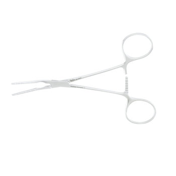 CLAMP,COOLEY,PEDIATRIC,VASCULAR,ANGLED JAWS,STRAIGHT,5.5IN,GERMAN
