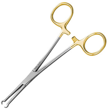 CLAMP,NO SCALPEL VASECTOMY RING,5-1/2",GOLD FINGER RINGS MILTEX