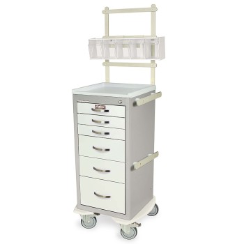CART,ANESTHESIA,NARROW,LIGHT,A-SERIES,ACCESSORIES PACKAGE,TALL HEIGHT,6 DRAWERS,KEY LOCK