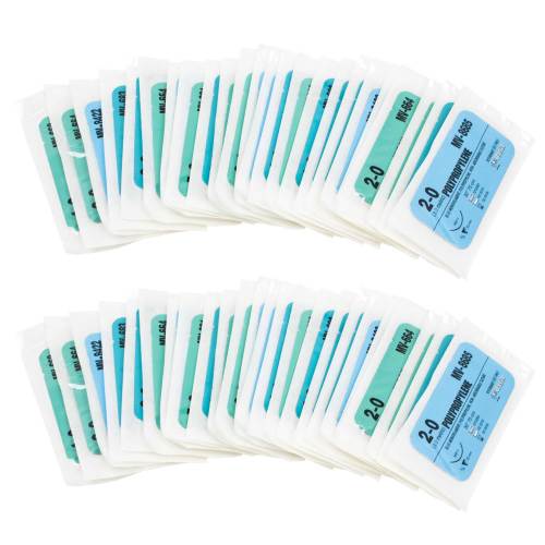 SUTURE,NON-ABSORBABLE VARIETY PACK,NON-STERILE,50/PKG